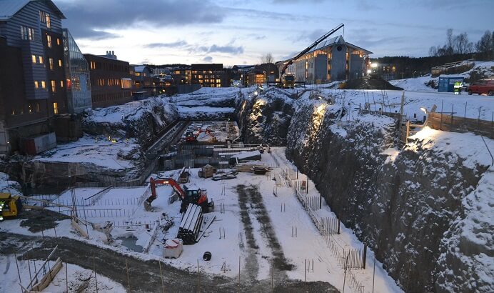 Rassikring langs E10 ved Hamnøyfjellet